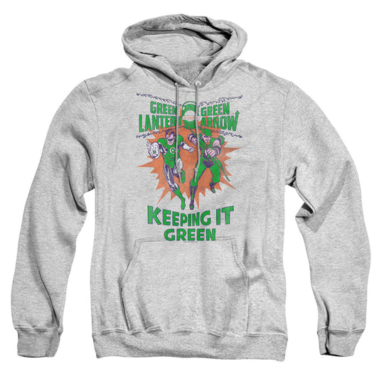 Green Lantern Keeping It Green Mens Hoodie Athletic Heather