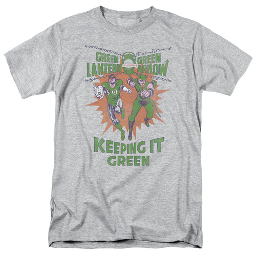 Green Lantern Keeping It Green Mens T Shirt Athletic Heather