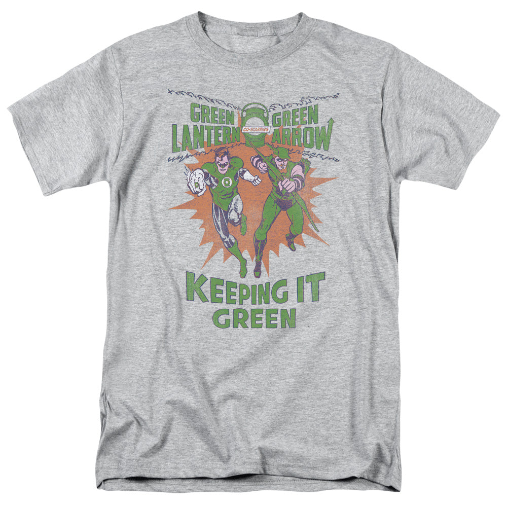 Green Lantern Keeping It Green Mens T Shirt Athletic Heather