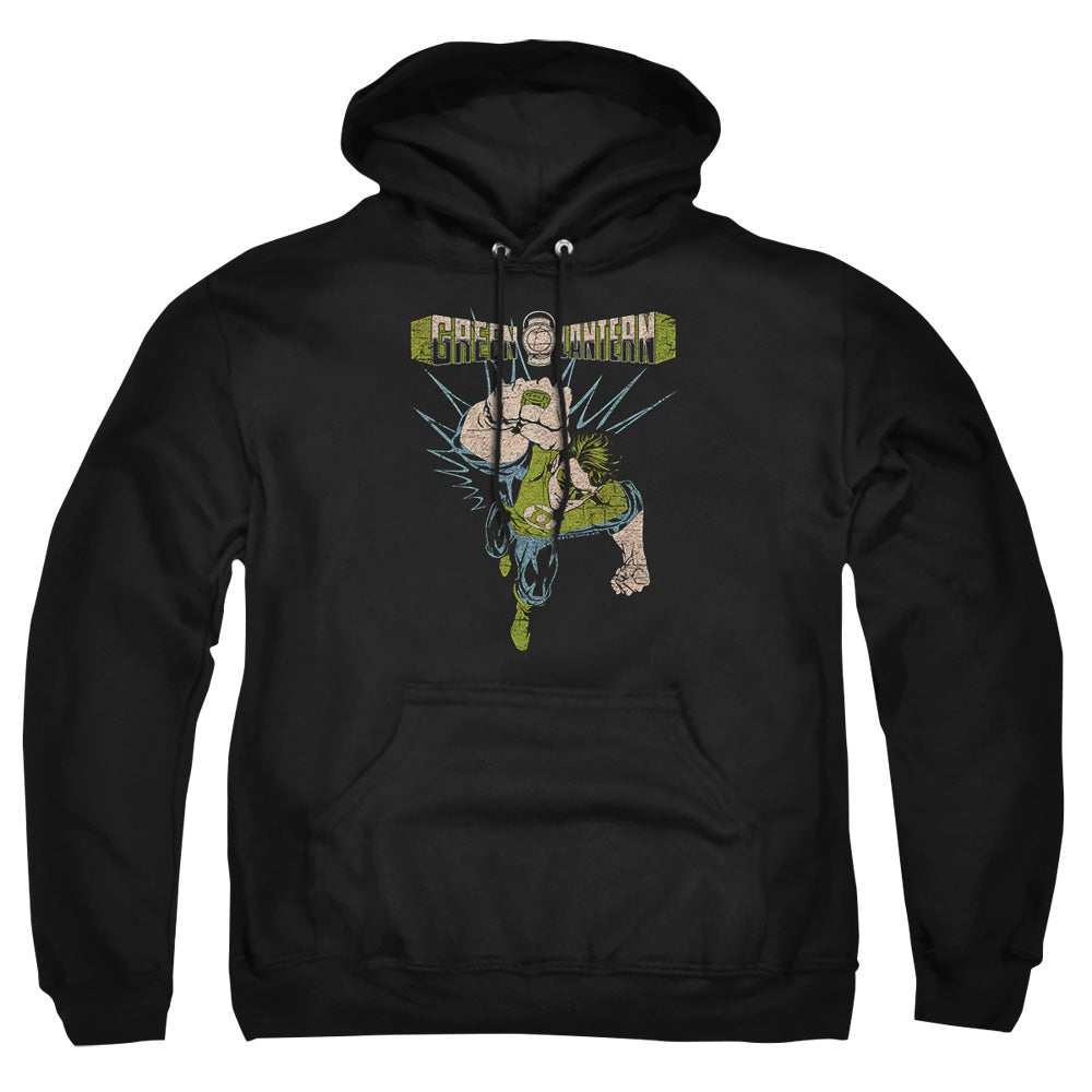 Green Lantern Powerful Mens Hoodie Black
