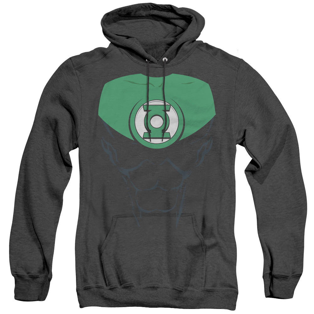 Green Lantern Jon Stewart Heather Mens Hoodie Black