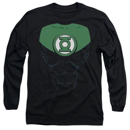 Green Lantern Jon Stewart Mens Long Sleeve Shirt Black Officially Licensed