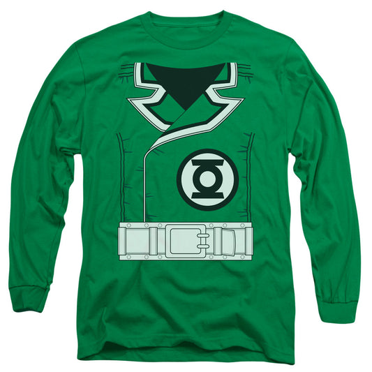 Green Lantern Guy Gardner Mens Long Sleeve Shirt Kelly Green Officially Licensed