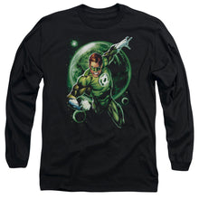 Load image into Gallery viewer, Green Lantern Galaxy Glow Mens Long Sleeve Shirt Black Officially Licensed
