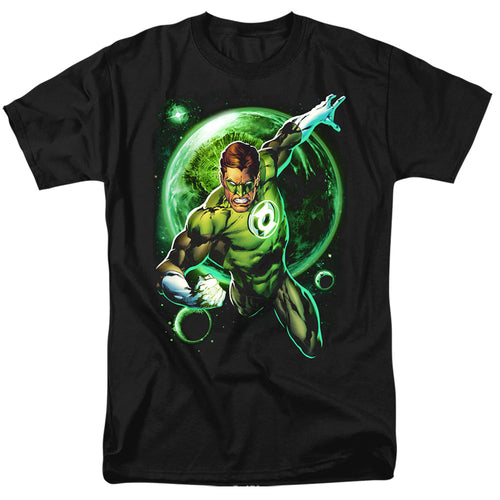 Green Lantern Galaxy Glow Mens T Shirt Black