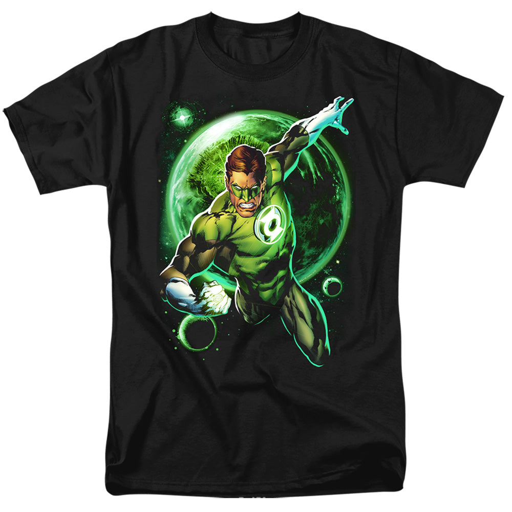 Green Lantern Galaxy Glow Mens T Shirt Black