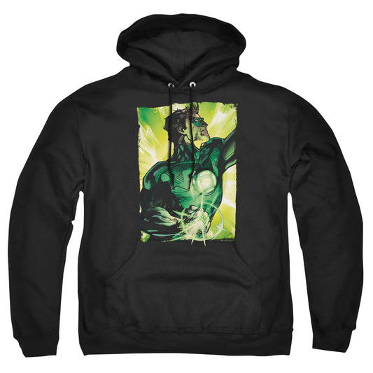 Green Lantern Up Up Mens Hoodie Black