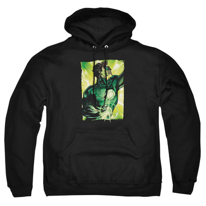 Green Lantern Up Up Mens Hoodie Black