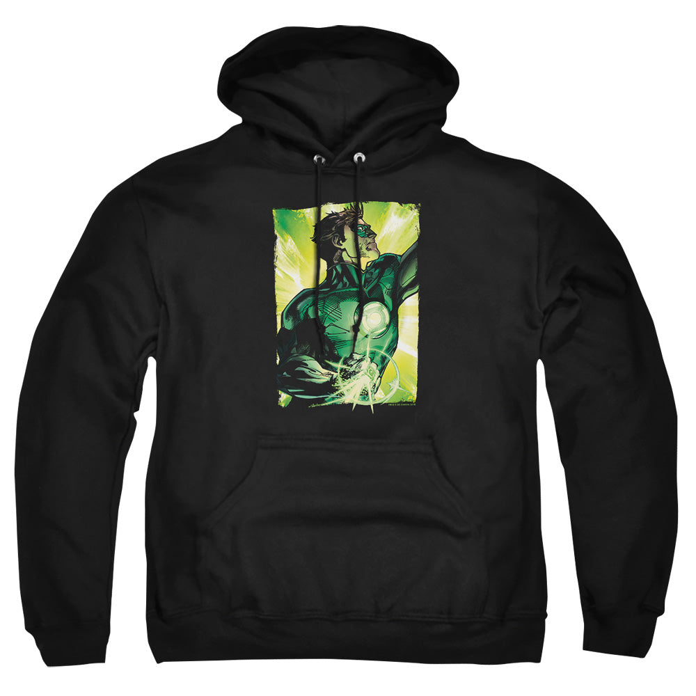 Green Lantern Up Up Mens Hoodie Black