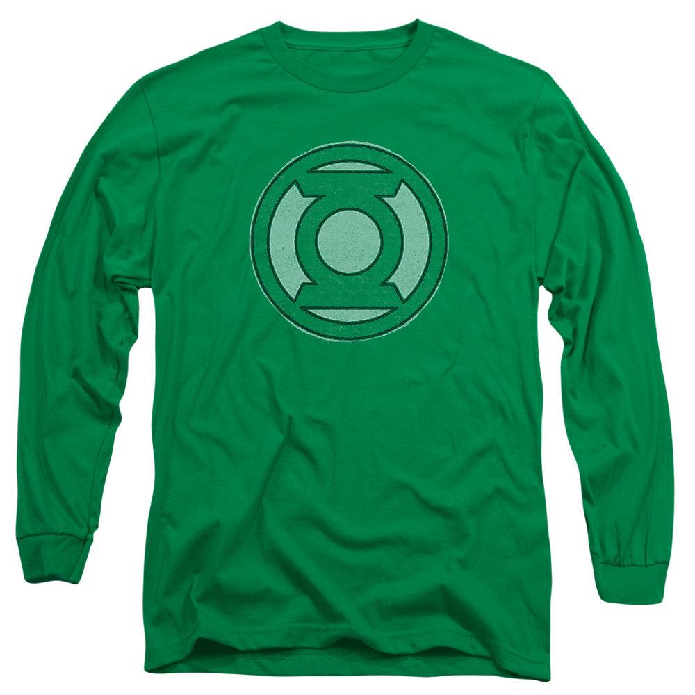 Green Lantern Hand Me Down Mens Long Sleeve Shirt Kelly Green Officially Licensed