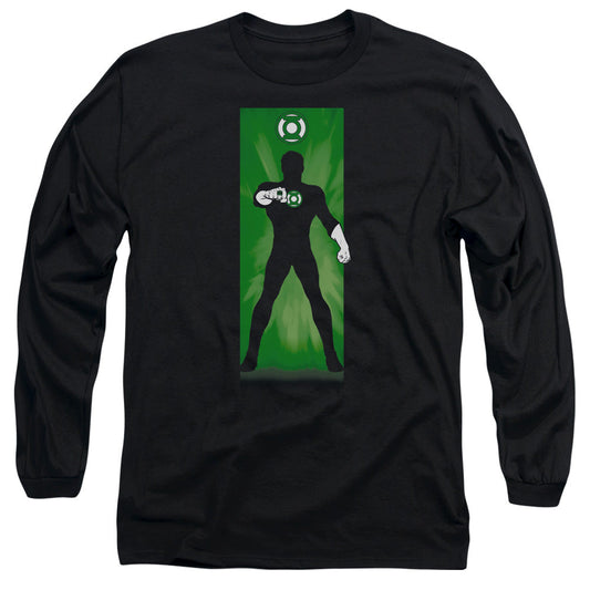 Dc Green Lantern Block Mens Long Sleeve Shirt Black