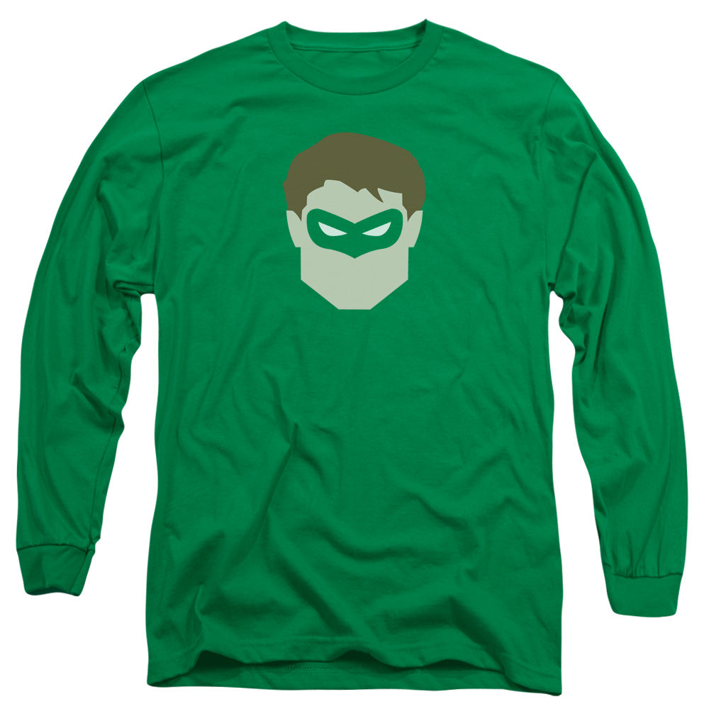 Dc Gl Head Mens Long Sleeve Shirt Kelly Green Officially Licensed