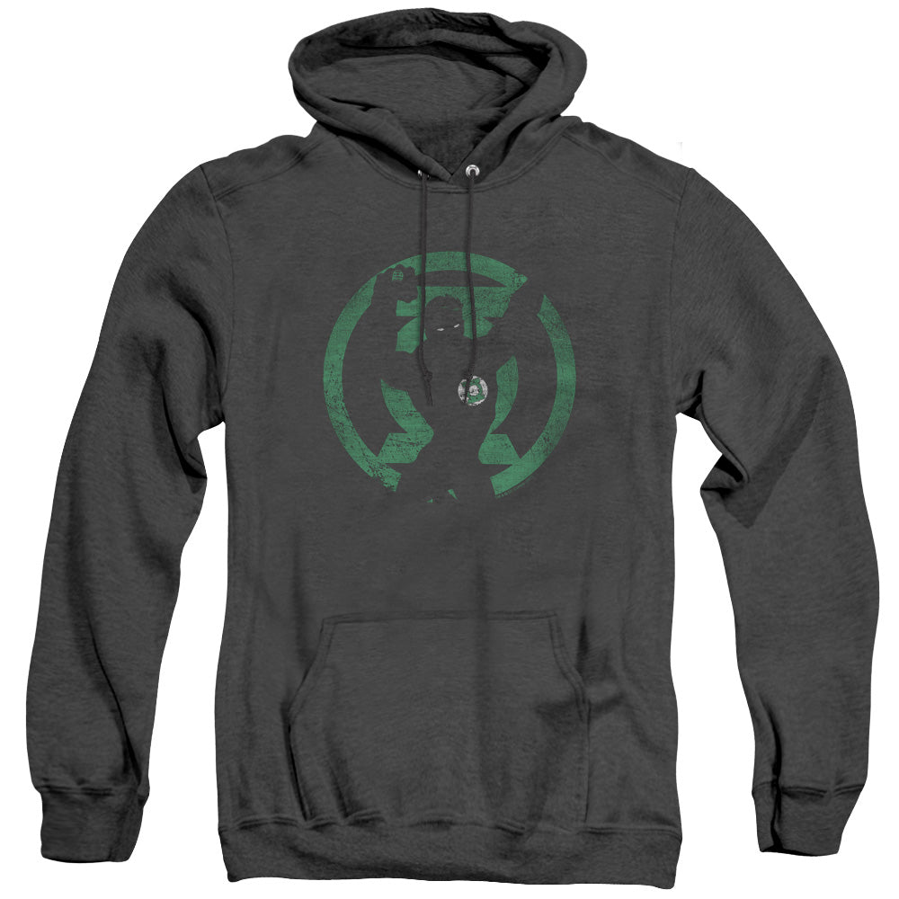 Dc Gl Symbol Knockout Heather Mens Hoodie Black