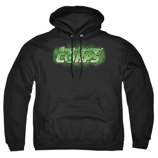 Green Lantern Gl Corps Title Mens Hoodie Black