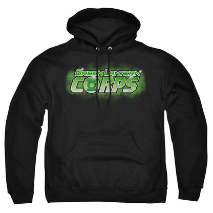 Green Lantern Gl Corps Title Mens Hoodie Black