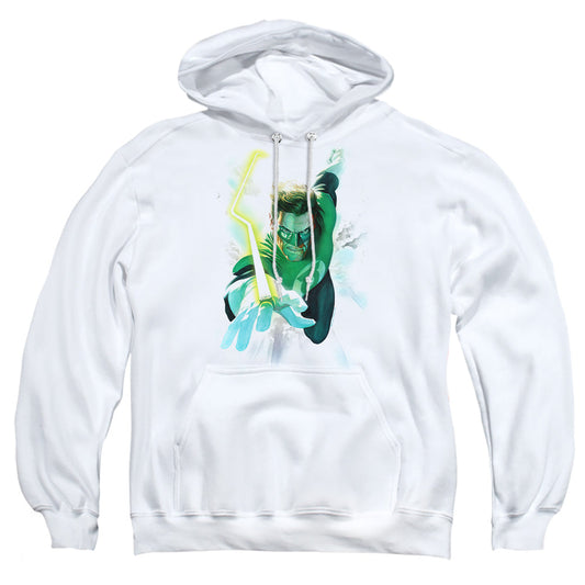 Green Lantern Clouds Mens Hoodie White