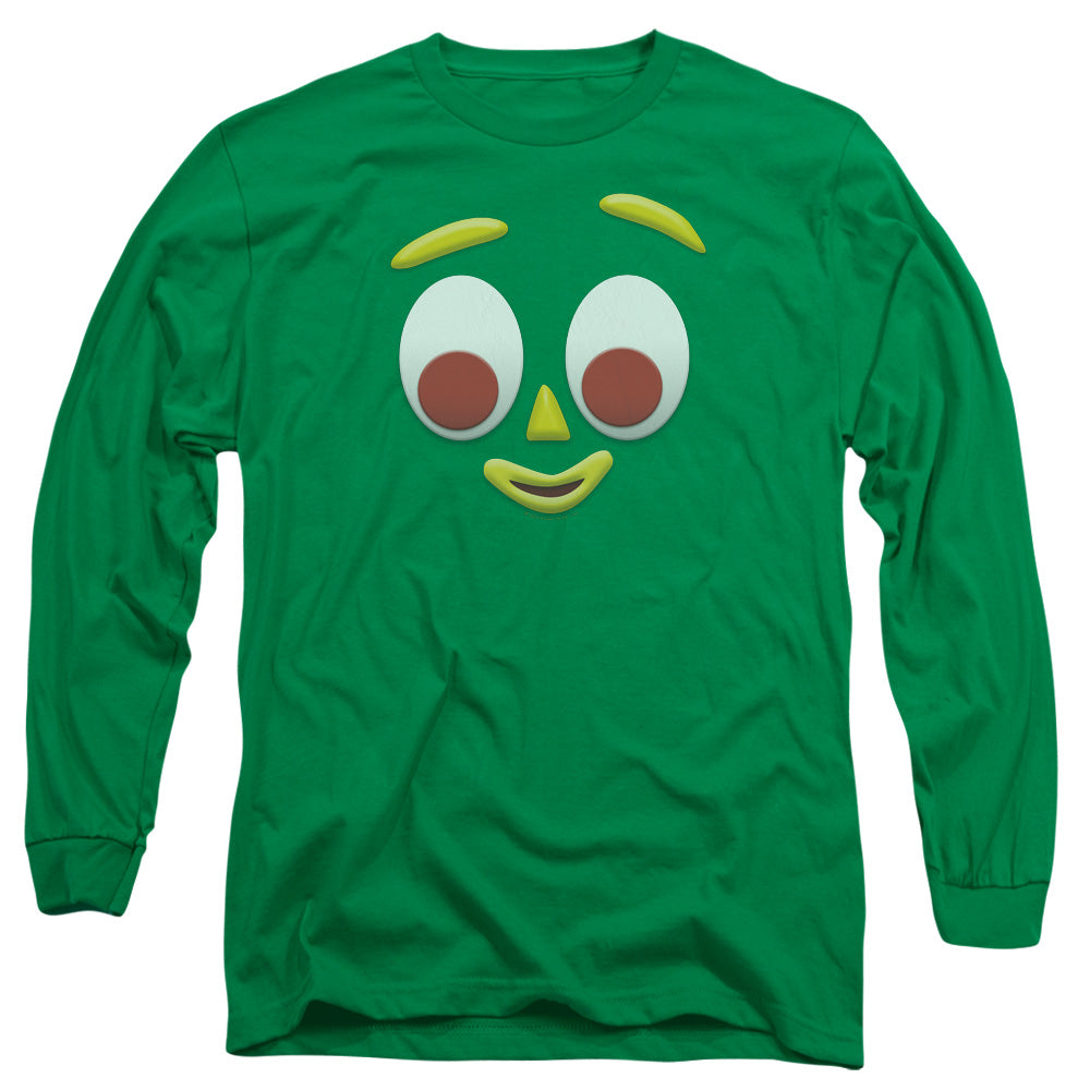 Gumby Gumbme Mens Long Sleeve Shirt Kelly Green Officially Licensed