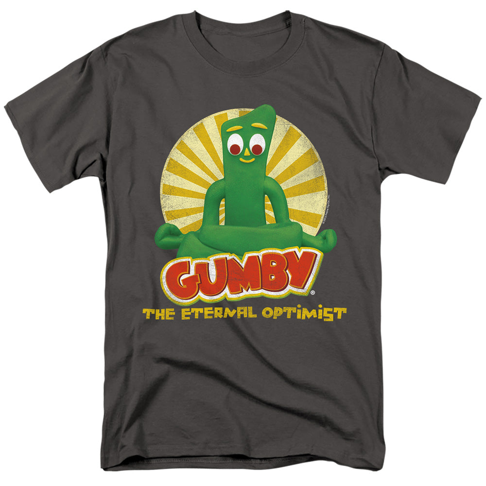 Gumby Optimist Mens T Shirt Charcoal