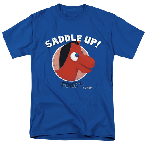 Gumby Saddle Up Mens T Shirt Royal