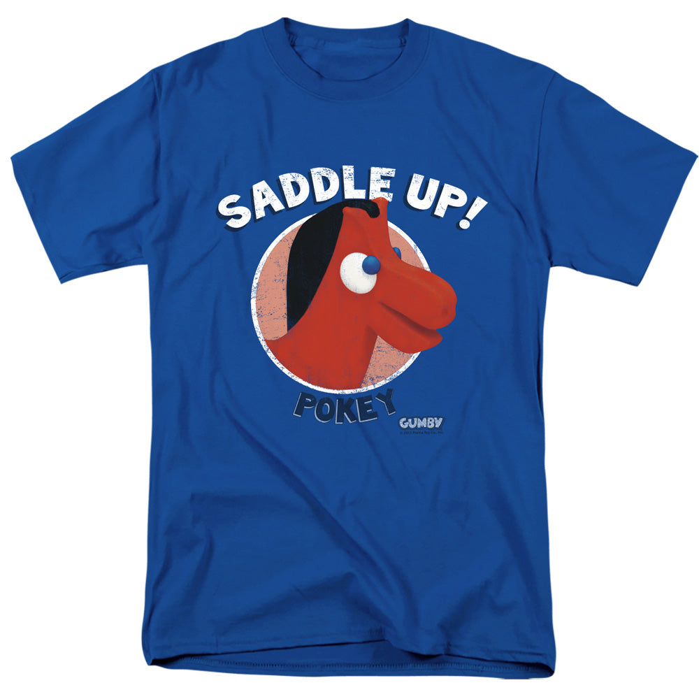 Gumby Saddle Up Mens T Shirt Royal