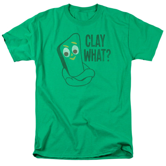 Gumby Clay What Mens T Shirt Kelly Green