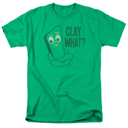 Gumby Clay What Mens T Shirt Kelly Green