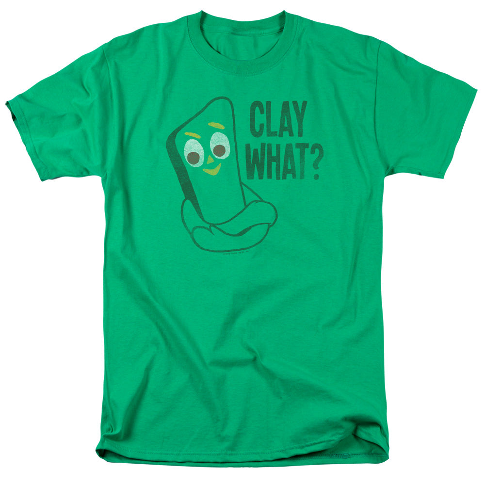 Gumby Clay What Mens T Shirt Kelly Green