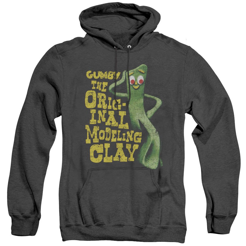 Gumby So Punny Heather Mens Hoodie Black