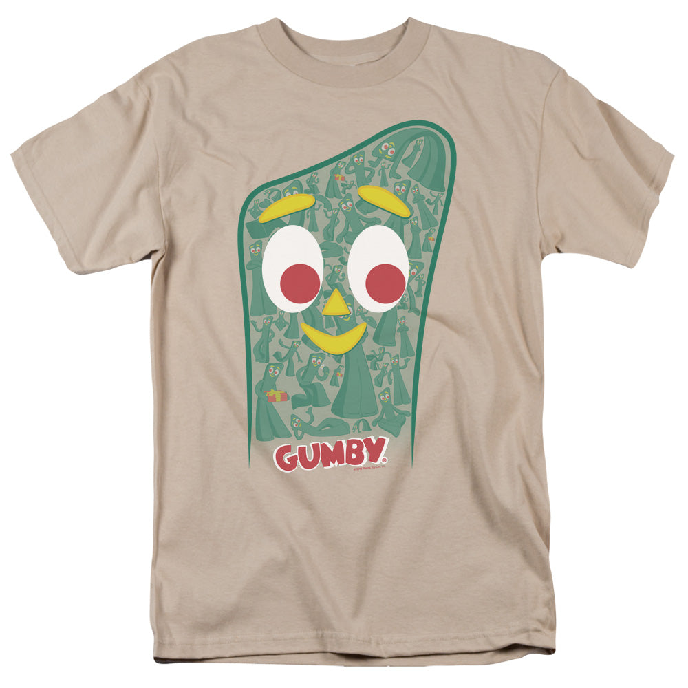 Gumby Inside Gumby Mens T Shirt Sand