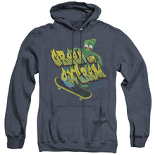 Load image into Gallery viewer, Gumby Green And Extreme Heather Mens Hoodie Navy
