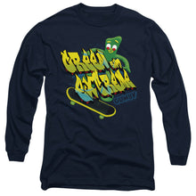 Load image into Gallery viewer, Gumby Green And Extreme Mens Long Sleeve Shirt Navy Officially Licensed
