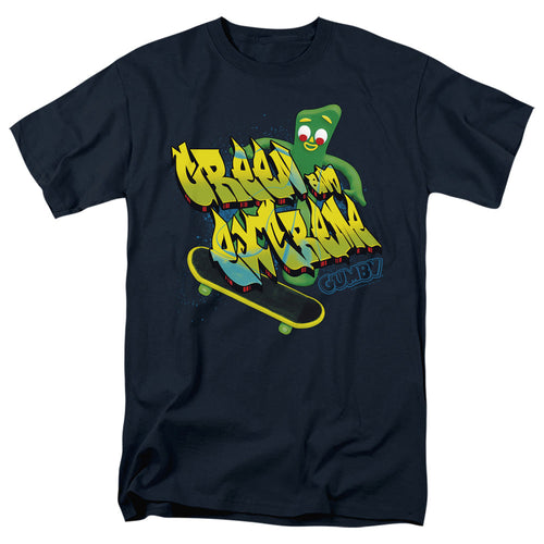 Gumby Green And Extreme Mens T Shirt Navy