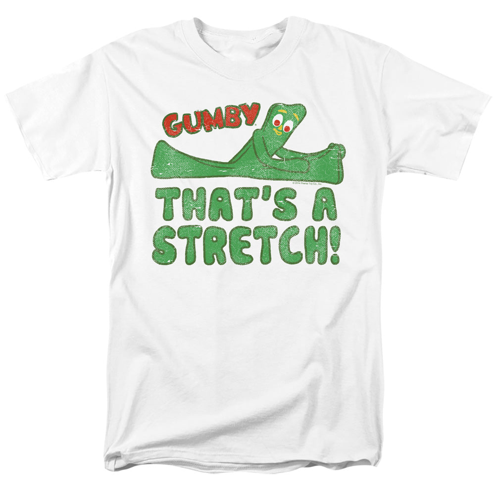 Gumby Thatâ€™S A Stretch Mens T Shirt White