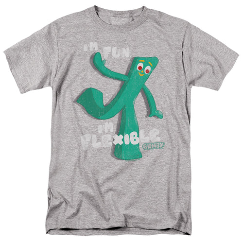 Gumby Flex Mens T Shirt Athletic Heather