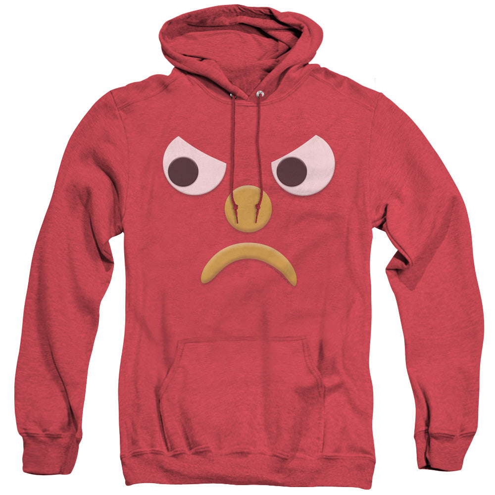 Gumby Blockhead G Heather Mens Hoodie Red