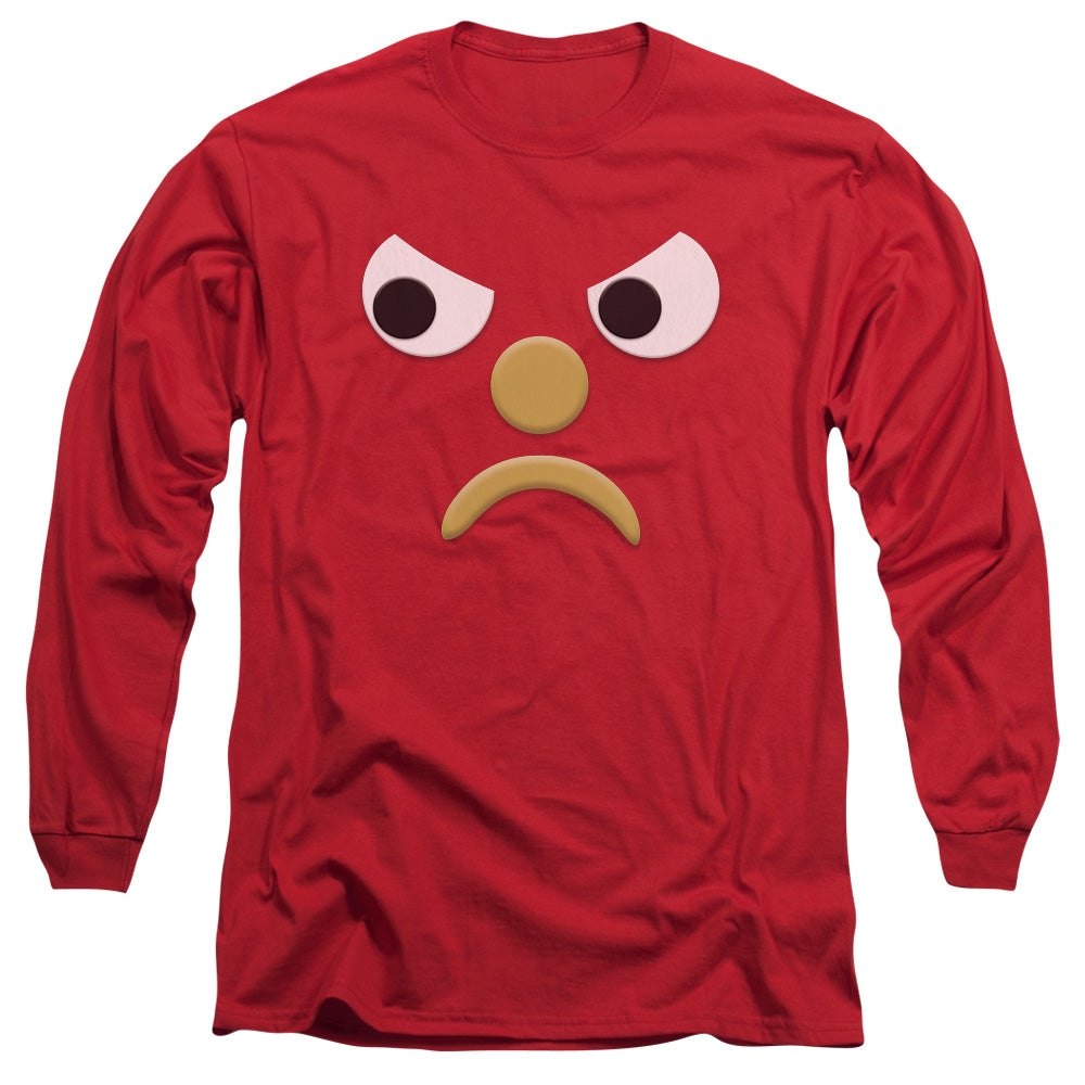 Gumby Blockhead G Mens Long Sleeve Shirt Red Officially Licensed