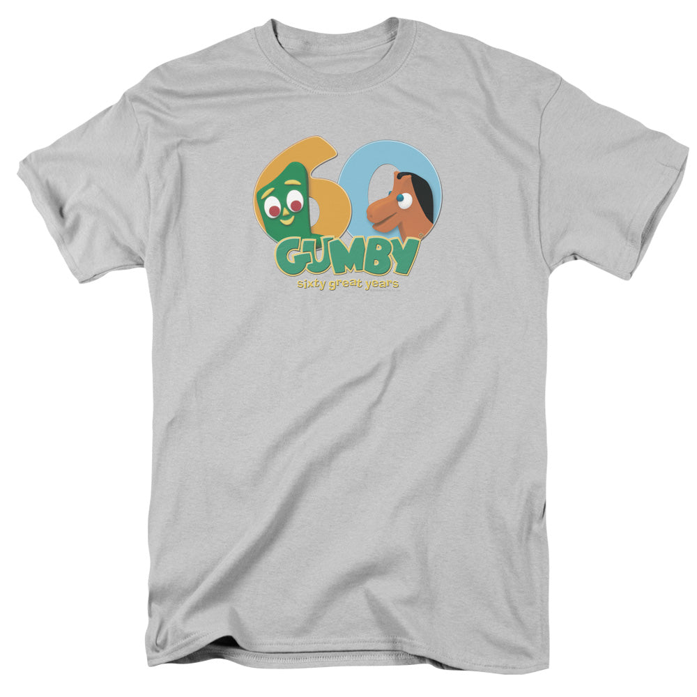 Gumby 60Th Mens T Shirt Silver