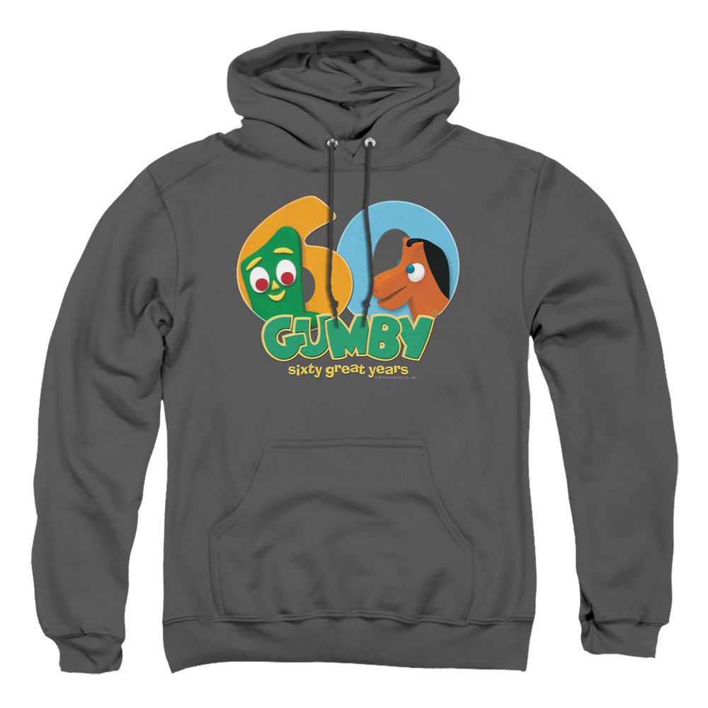 Gumby 60Th Mens Hoodie Charcoal