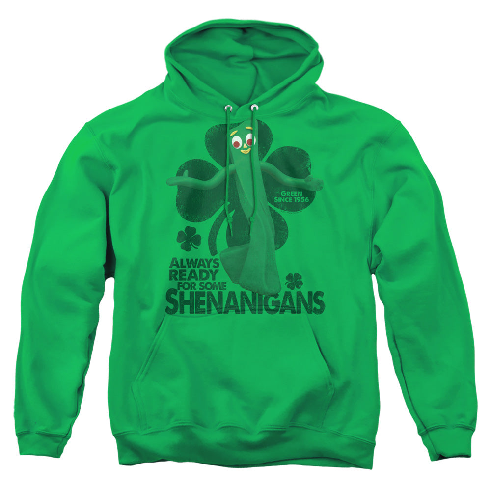 Gumby Shenanigans Mens Hoodie Kelly Green