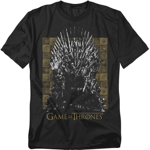 Game Of Thrones Iron Throne Mens T Shirt Black