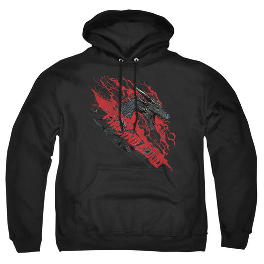 Game Of Thrones Fire And Blood Dragon Mens Hoodie Black
