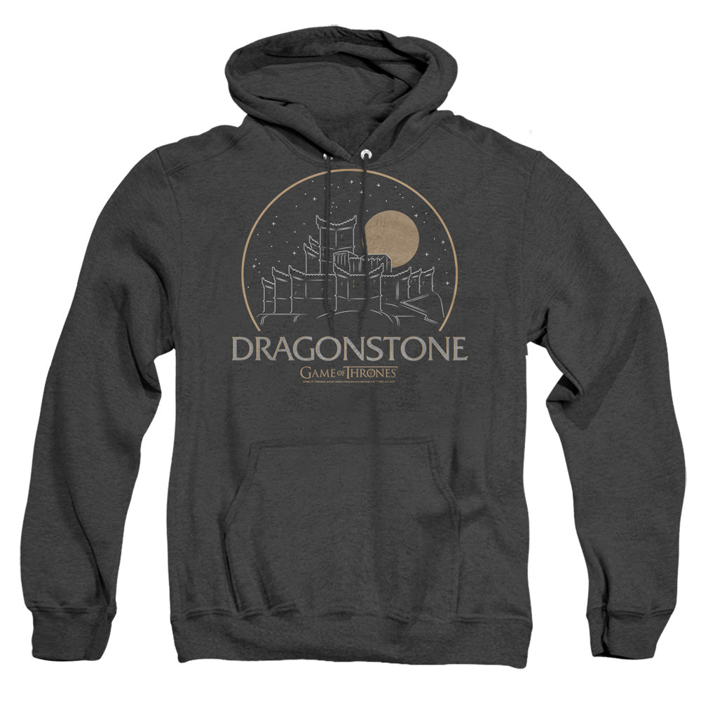 Game Of Thrones Dragonstone Heather Mens Hoodie Black