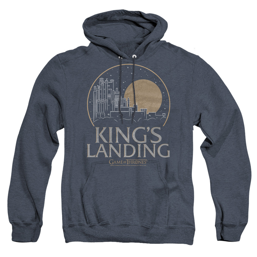 Game Of Thrones Kings Landing Heather Mens Hoodie Navy