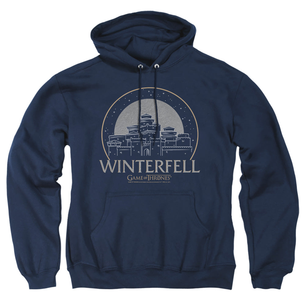 Game Of Thrones Winterfell Mens Hoodie Navy