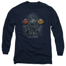 Load image into Gallery viewer, Game Of Thrones For The Throne Sigils Mens Long Sleeve Shirt Navy Officially Licensed
