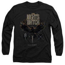 Load image into Gallery viewer, Game Of Thrones The Nights Watch Mens Long Sleeve Shirt Black Officially Licensed
