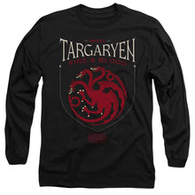 Load image into Gallery viewer, Game Of Thrones House Targaryen Sigil Mens Long Sleeve Shirt Black Officially Licensed
