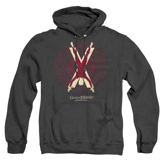 Game Of Thrones Bolton Burst Sigil Heather Mens Hoodie Black