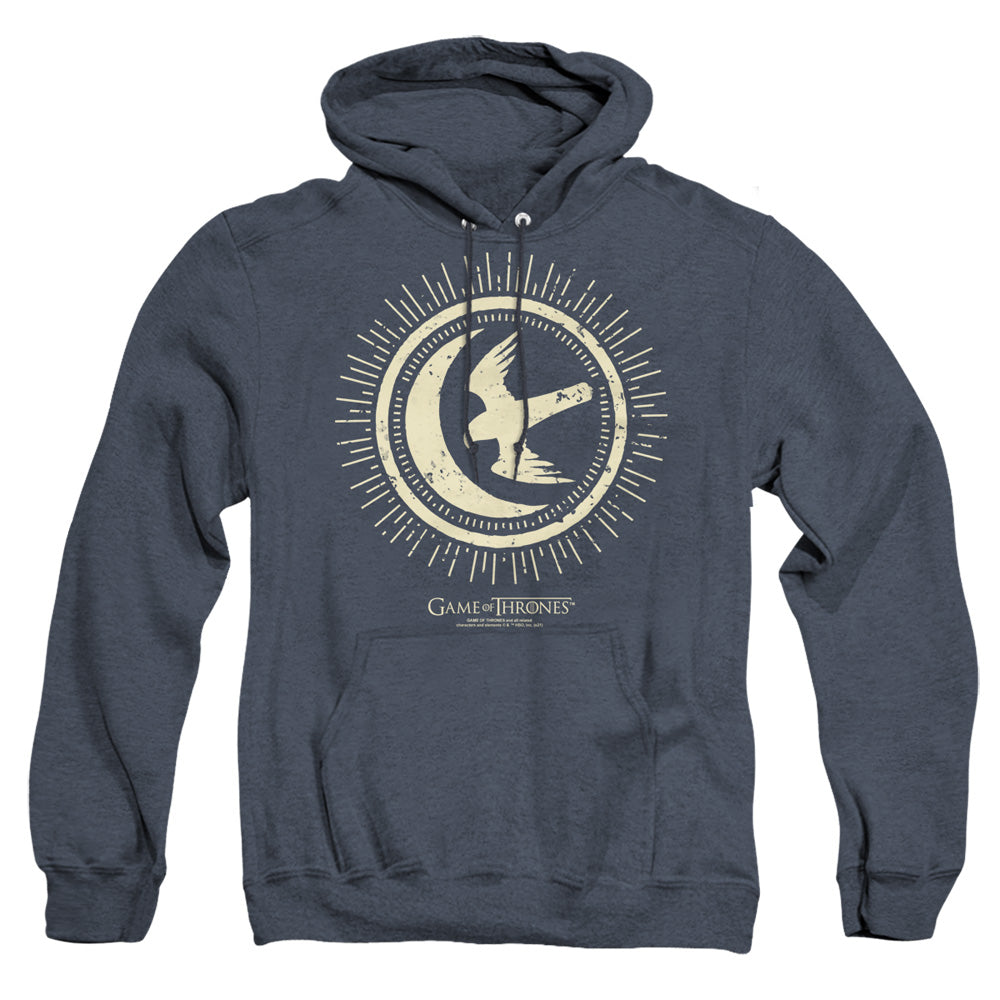 Game Of Thrones Arryn Burst Sigil Heather Mens Hoodie Navy