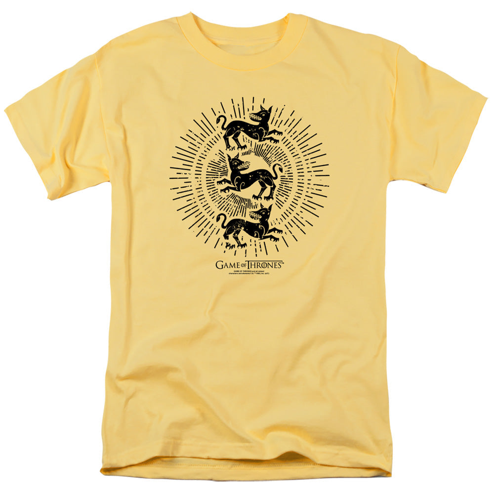 Game Of Thrones Clegane Burst Sigil Mens T Shirt Banana